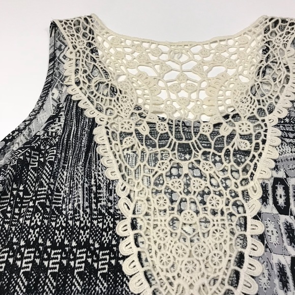 NWT [Stoosh] Boho Crochet-Back Patchwork Tank Top - Picture 8 of 8
